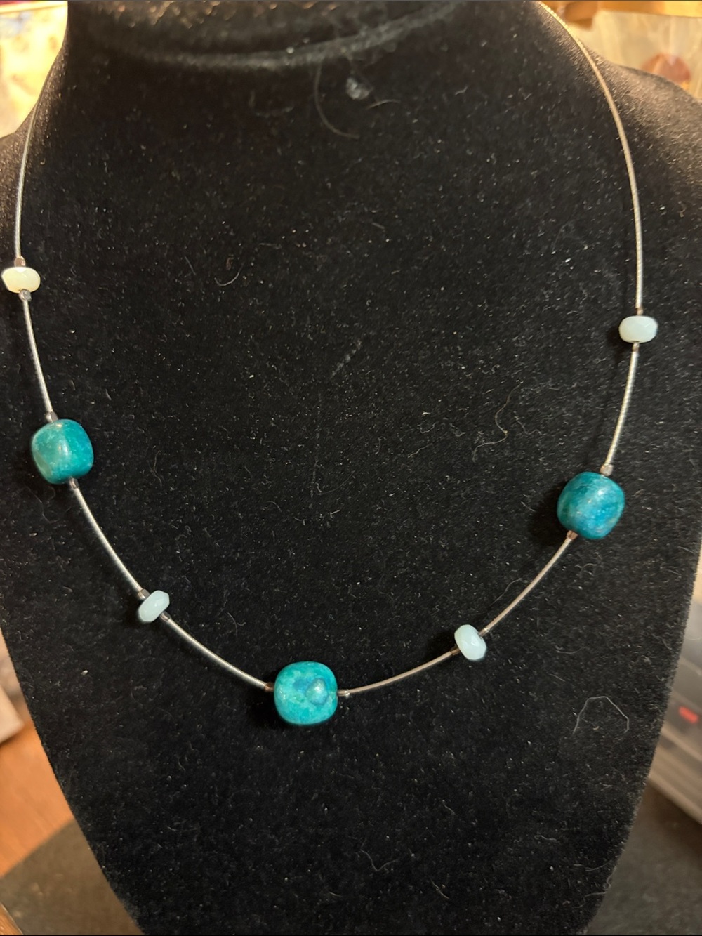 Retired Silpada Turquoise Bead Accent Necklace